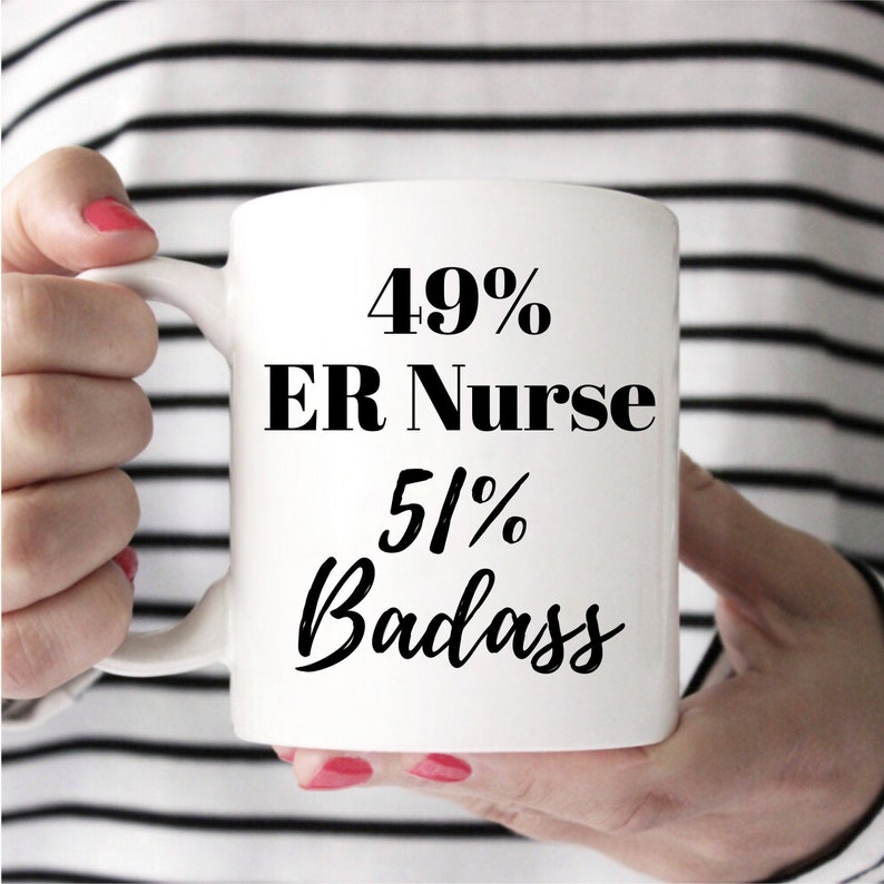 ER Nurse Mug, ER Nurse Gift, Emergency Department, Emergency Room, Nurse Cup, Gift for Nurse, Mug for Nurse, Mug for ER Nurse image 1