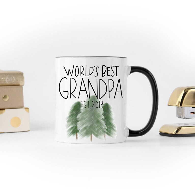 Worlds Best Grandpa, Christmas Gift for Grandpa, Gifts for Grandpa, Grandpa Coffee Mug, Best Grandpa Ever, Grandpa Gift, Papa Xmas Gift image 1