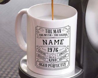 Personalized 45th Birthday Mug, 1980 Birthday Mug, 45th Birthday Gift Idea, 45th Birthday Gift for Dad, Birthday Present for 45 Year Old Men