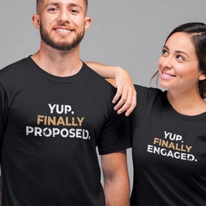 Matching Engagement Couples Outfits, Matching Couples Shirts, Cute Matching Shirts for Couples, His and Her Gift Tee - Combo Apparel