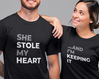 Engagement Shirts for Couples | Etsy 