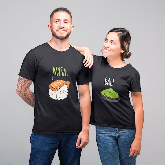 Sushi Wasabi Couples Valentines Day Cute Women Girls T-Shirt Sushi Wasabi Couples Valentines Day Cute Women Girls T-Shirt