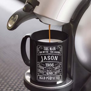 Personalised 40th Birthday Mug, 1986 Birthday Mug, 40th Birthday Gift Idea, 40th Birthday Gift for Dad, Birthday Present for 40 Year Old Men