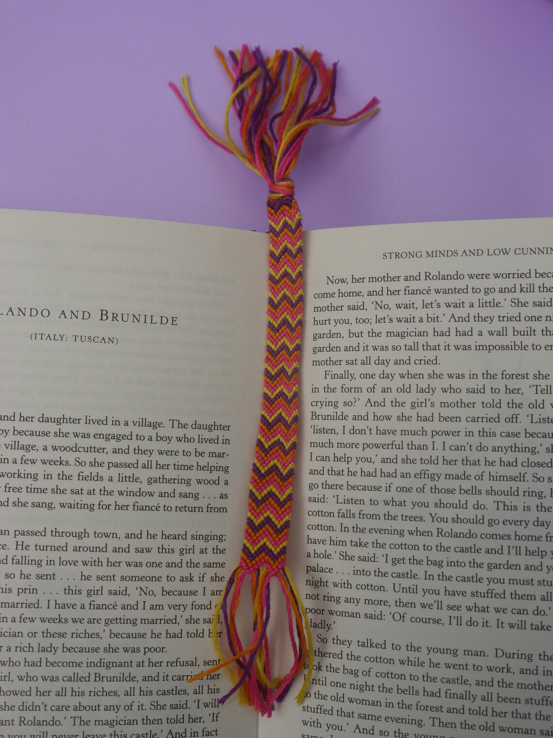 Bookmark friendship bracelet style gift for best friends and Etsy
