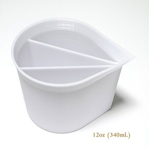 Split Pour Cup 3 SLOT 4oz-20oz. White Pouring Cup for Acrylic Fluid Abstract Painting, from UK image 3