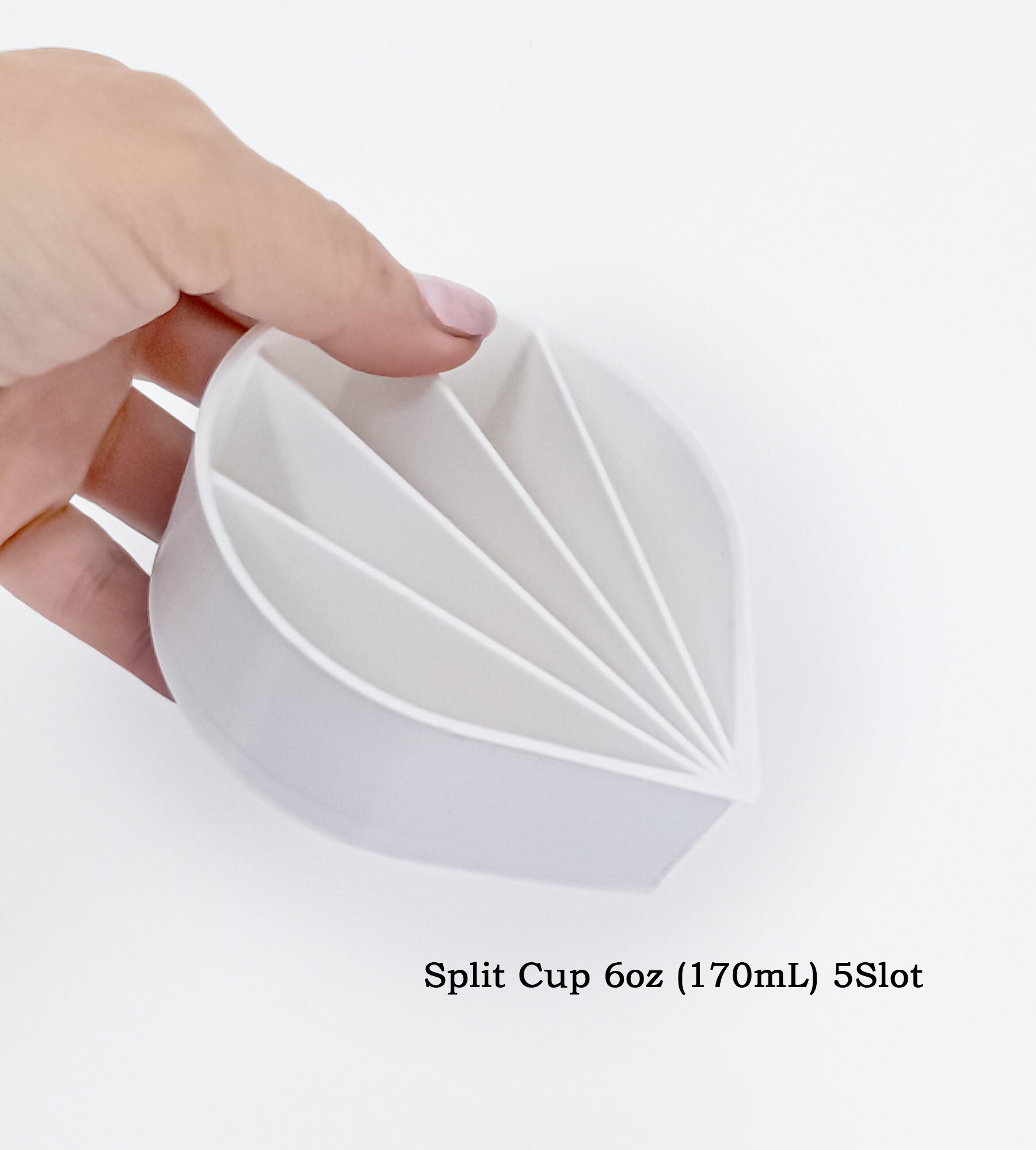 Split pour cup 6oz 8oz 12oz 14oz 16oz with 5slot. Fluid Etsy