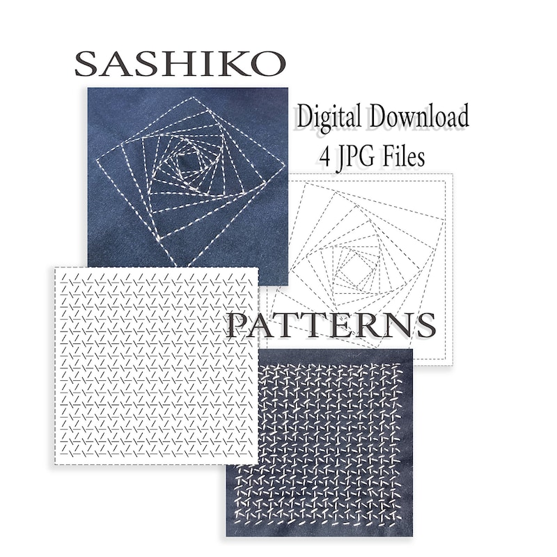 Sashiko Stencils - Etsy