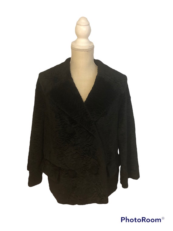 Vintage Borre Styled by Fairmoor Faux Black Persi… - image 2