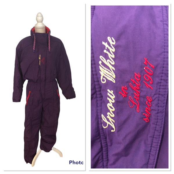 Purple Ski Suit Etsy