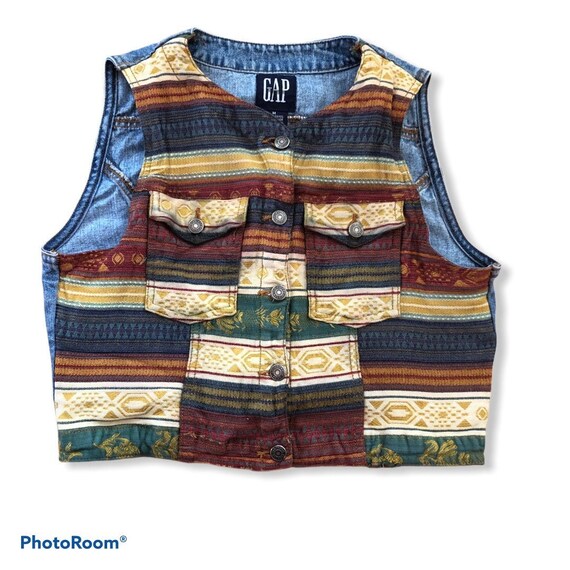 Vintage GAP Women's Jean Vest Size 