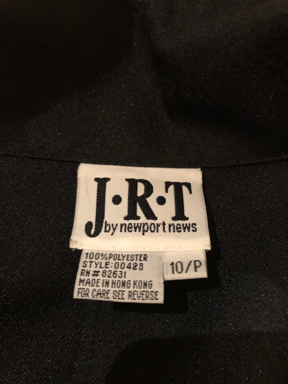 Vintage JRT Newport News Black Jumpsuit Size 10P - image 6