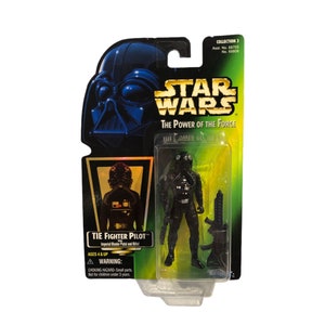 (未使用･未開封品)Star Wars Power of the Force Tie Fighter Pilot Action Figure with Imperial Issue Blaster Pistol Tie Fighter Pilot Star Wars The Power Of The Force