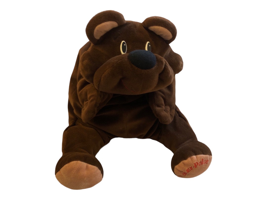 Rare Vintage Fisher Price Rumple Bear Plush 1993 Dark Brown Etsy