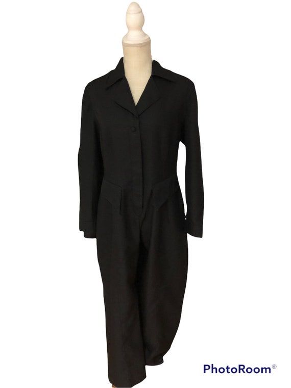 Vintage JRT Newport News Black Jumpsuit Size 10P - image 2