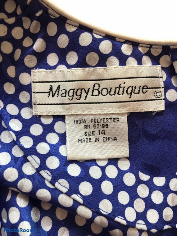 Beautiful Vintage 1980's 1990's Maggy Boutique Bl… - image 7