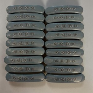 VTG Porcelain Ceramic Cabinet Handles Blue Floral Kitchen Pull Drawer 18 Handles