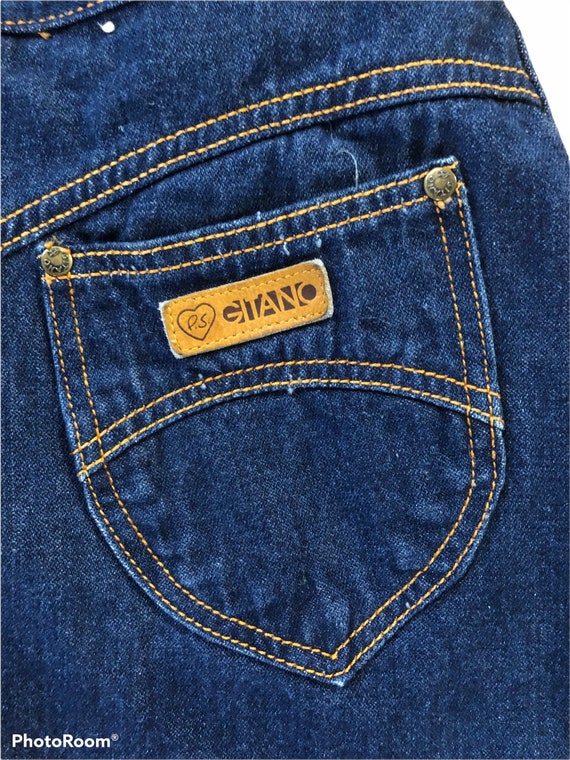 Vintage 1970's 1980's PS Gitano 100% Cotton Denim… - image 4