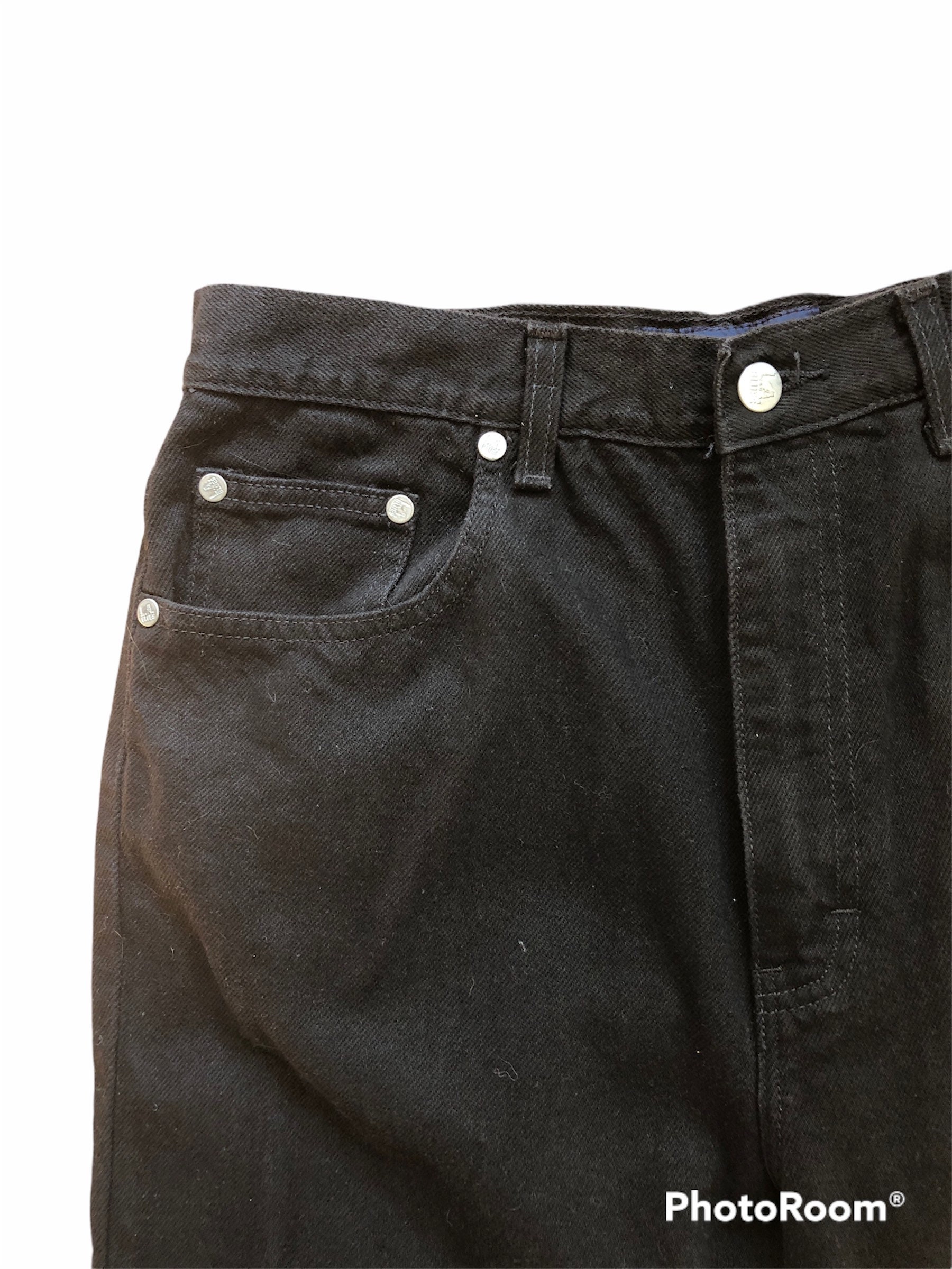 Vintage L.A. Blues 100% Cotton Black High Waist Mom Jeans - Etsy