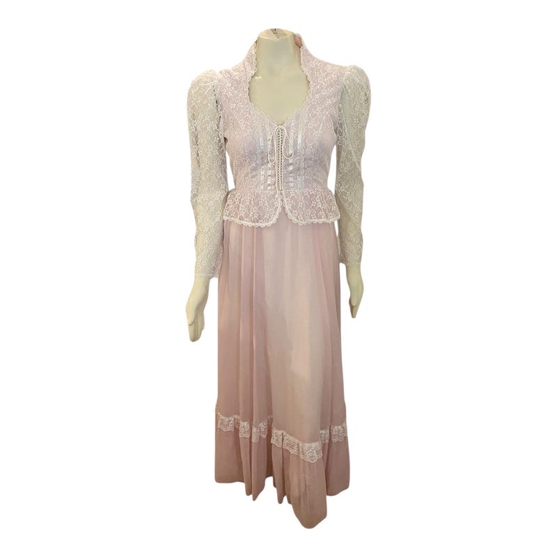 Vintage GUNNE SAX Strapless Mini Dress