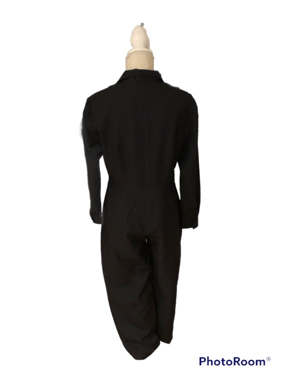 Vintage JRT Newport News Black Jumpsuit Size 10P - image 4