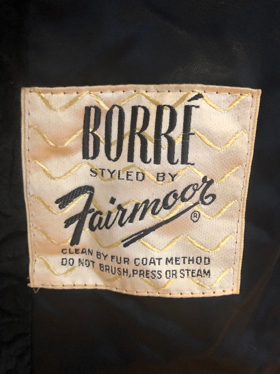 Vintage Borre Styled by Fairmoor Faux Black Persi… - image 7