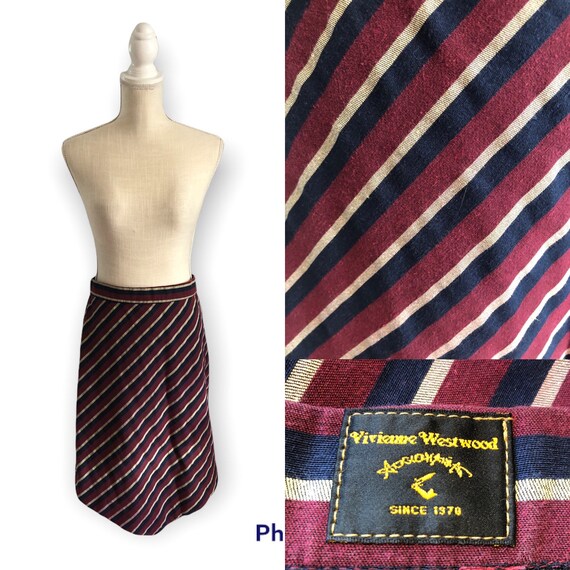 Vintage Vivienne Westwood Anglomania Striped Skirt 90's - Etsy ...