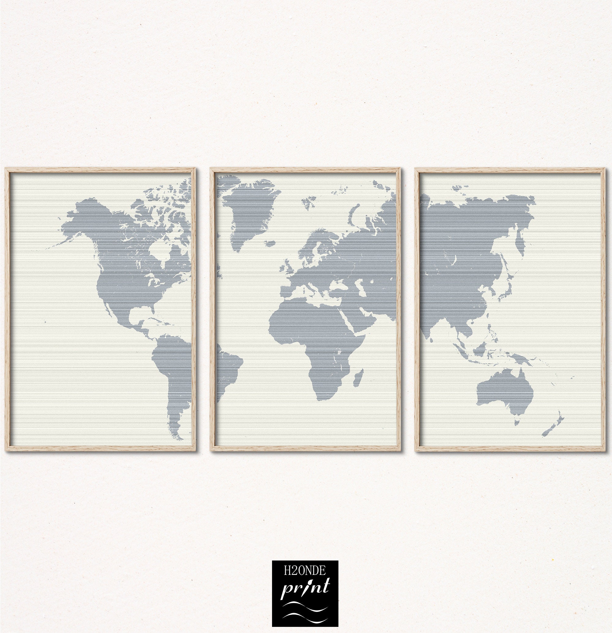 One Piece World Map on Handmade Scroll Grand Line Map Red 