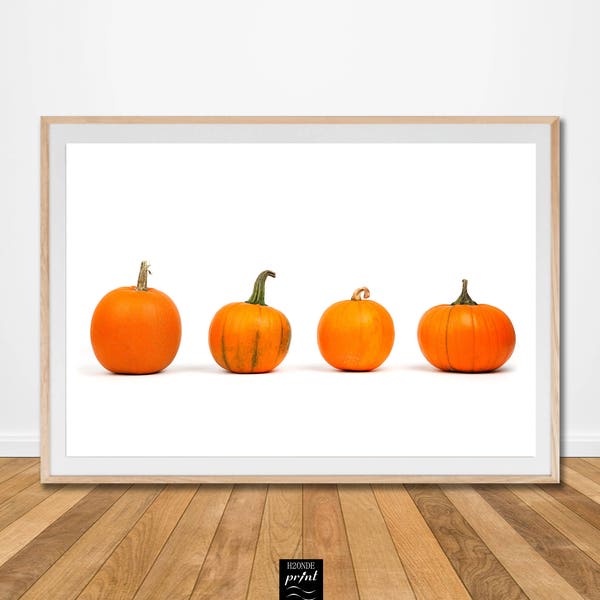 Pumpkin vegetable orange halloween print poster kitchen restaurant food fall decor autumn download wall art printable photography picture