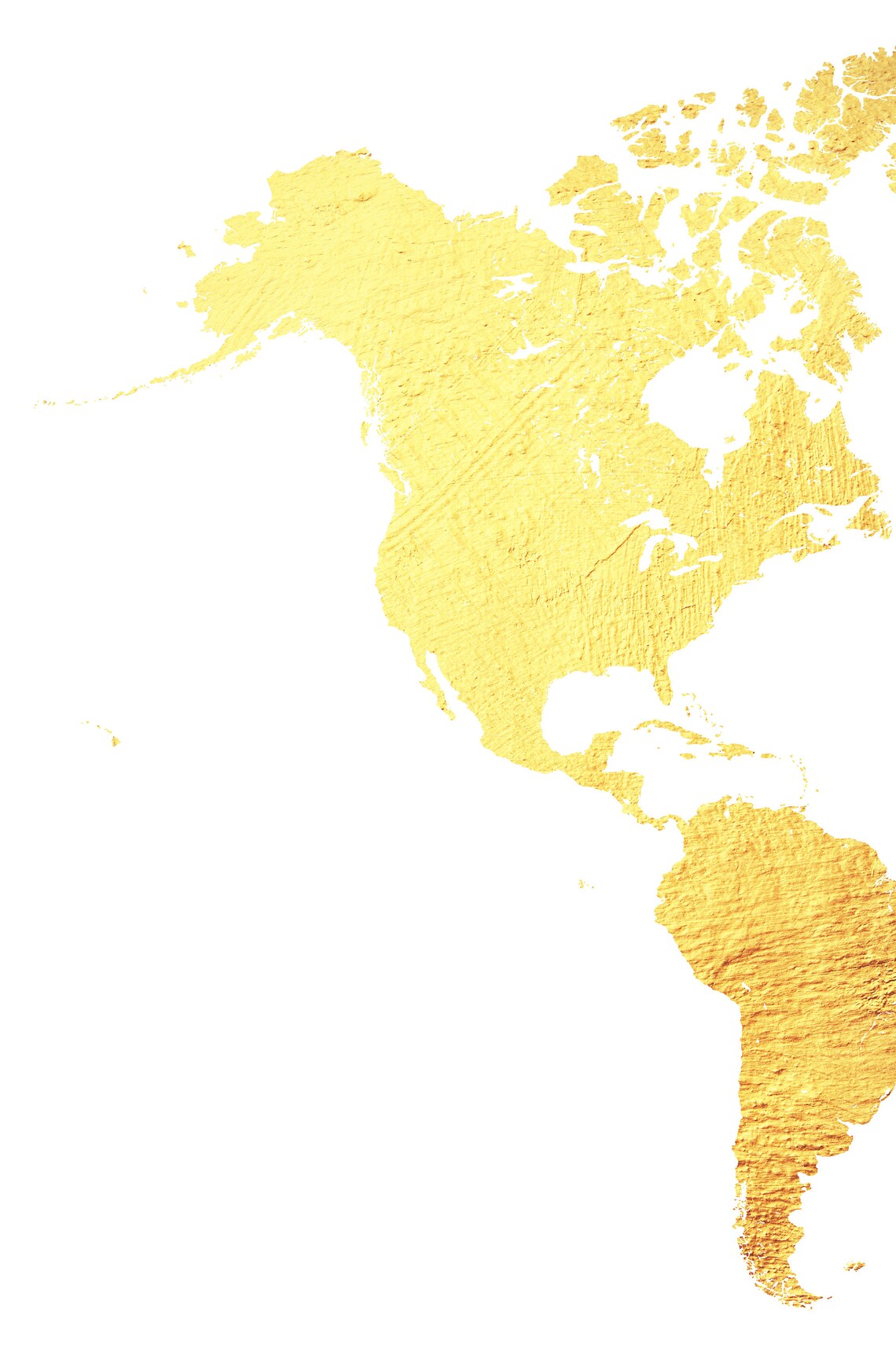 Golden World Map Print Set of 3 Wall Art Gold Prints Piece | Etsy