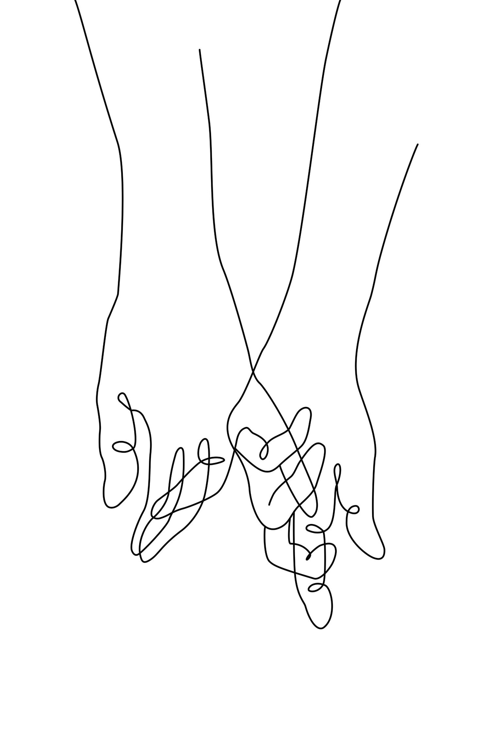 Paar Liebe Linie Zeichnung 3er Set Kunst Hände Füße Kuss Kopf | Etsy