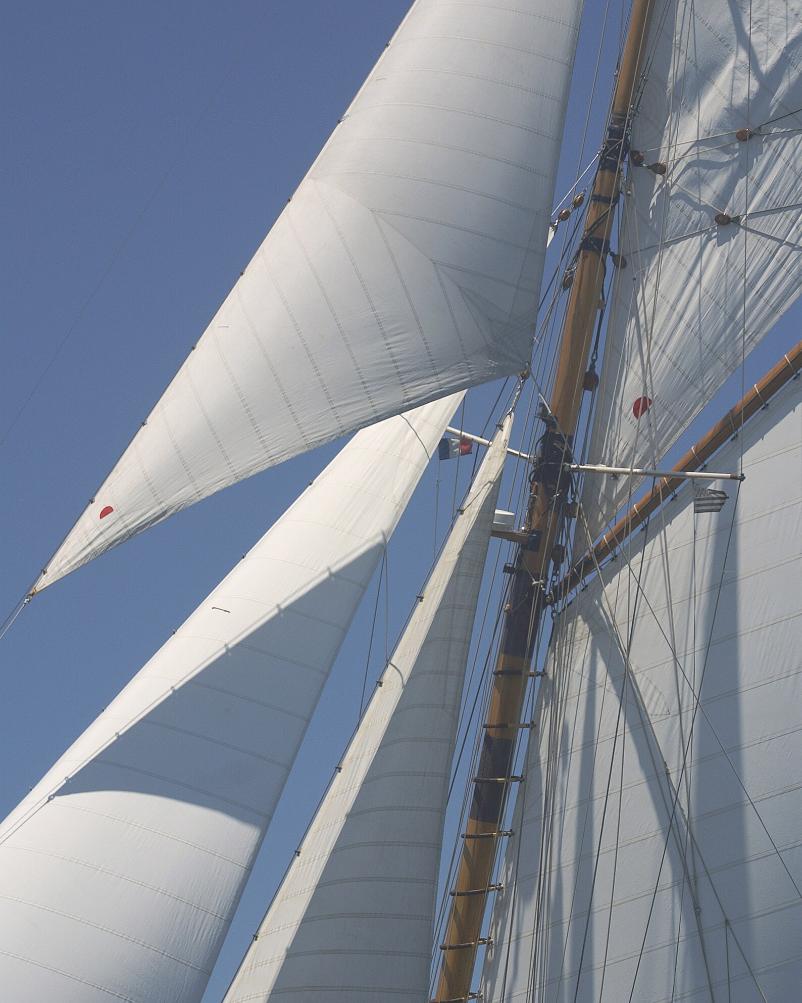 Nautical sailboat sail mast spar set of 3 prints three sea Etsy