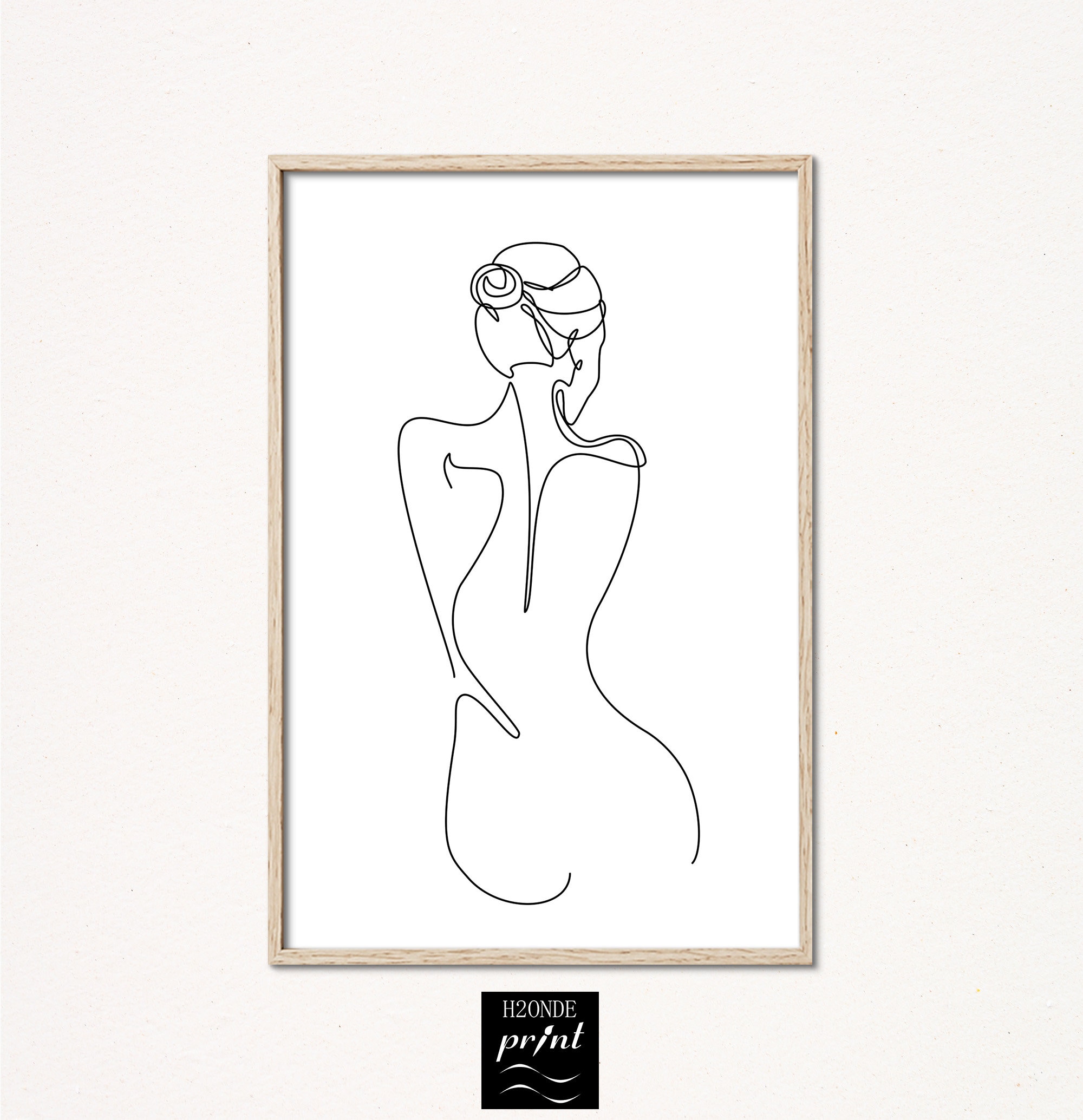 Dessin Corps Femme Noir Et Blanc Femme nue corps ligne dessin art imprimer femme abstrait - Etsy France