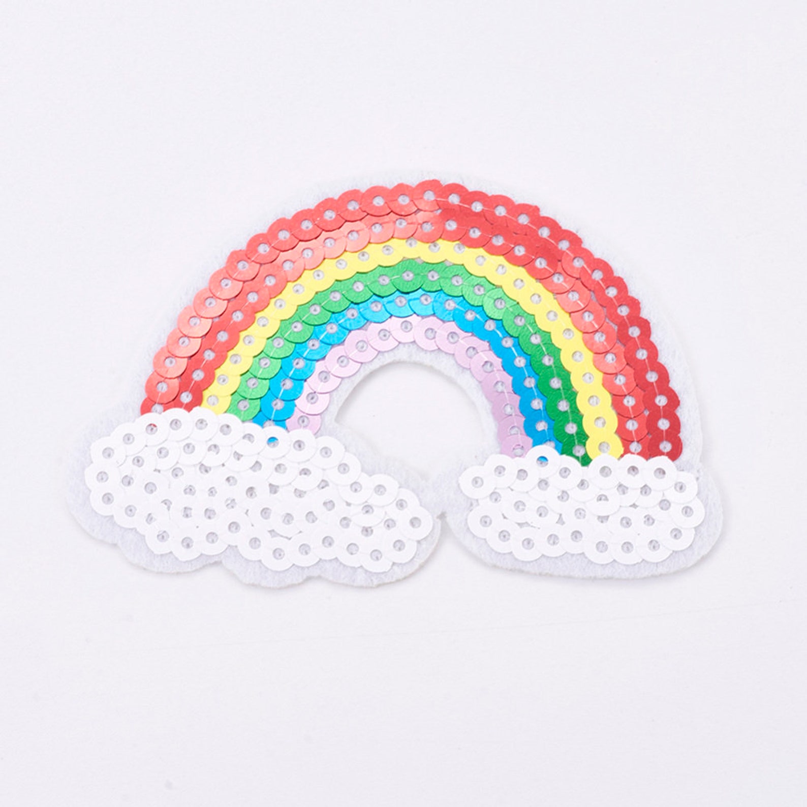 Sequin Rainbow Sew on Patch/badge 59x85x1mm - Etsy Denmark