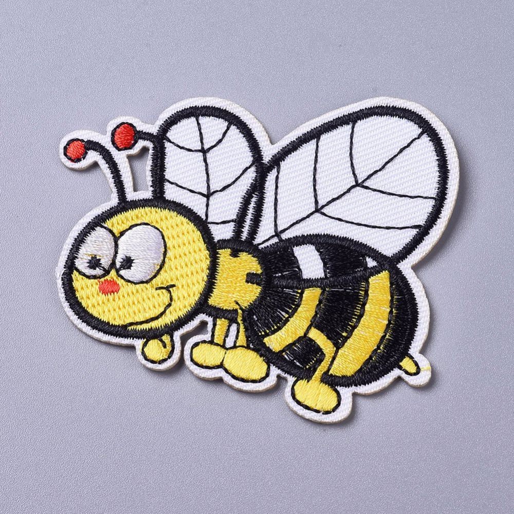 Sew on Bee patch/badge 62.5x72.5x1.5mm | Etsy