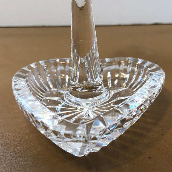 Waterford Ring Dish, Waterford Heart Ring Holder, Crystal Heart Ring Holder, Waterford Crystal Ring Dish, Waterford Gifts, Mint