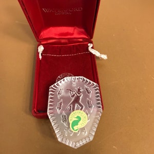 Vintage Waterford Crystal Christmas 1994 Ornament, Collectible Waterford Ornaments, Crystal Waterford Piper Piping 1994 Christmas Ornament