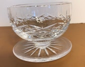 Vintage Waterford Lismore Grapefruit Bowl, Crystal Waterford Footed Candy Dish, Lismore Waterford Crystal Footed Fruit Bowl