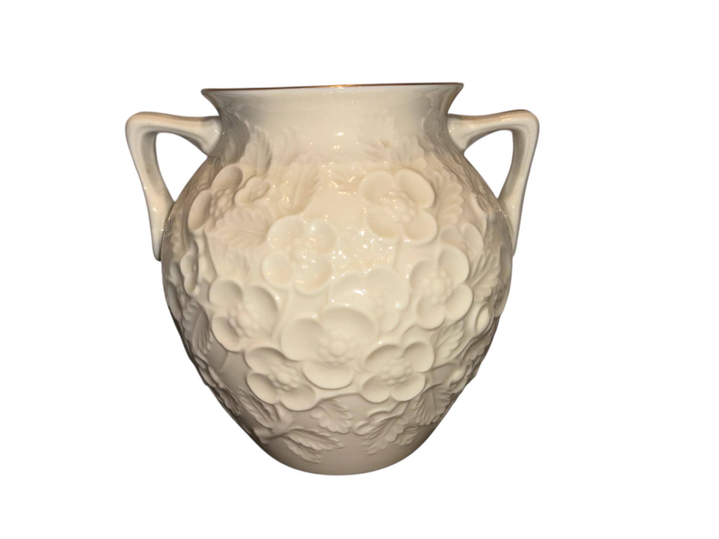 Vintage Lenox Dogwood Vase, Lenox Embossed Dogwood Blossom Vase