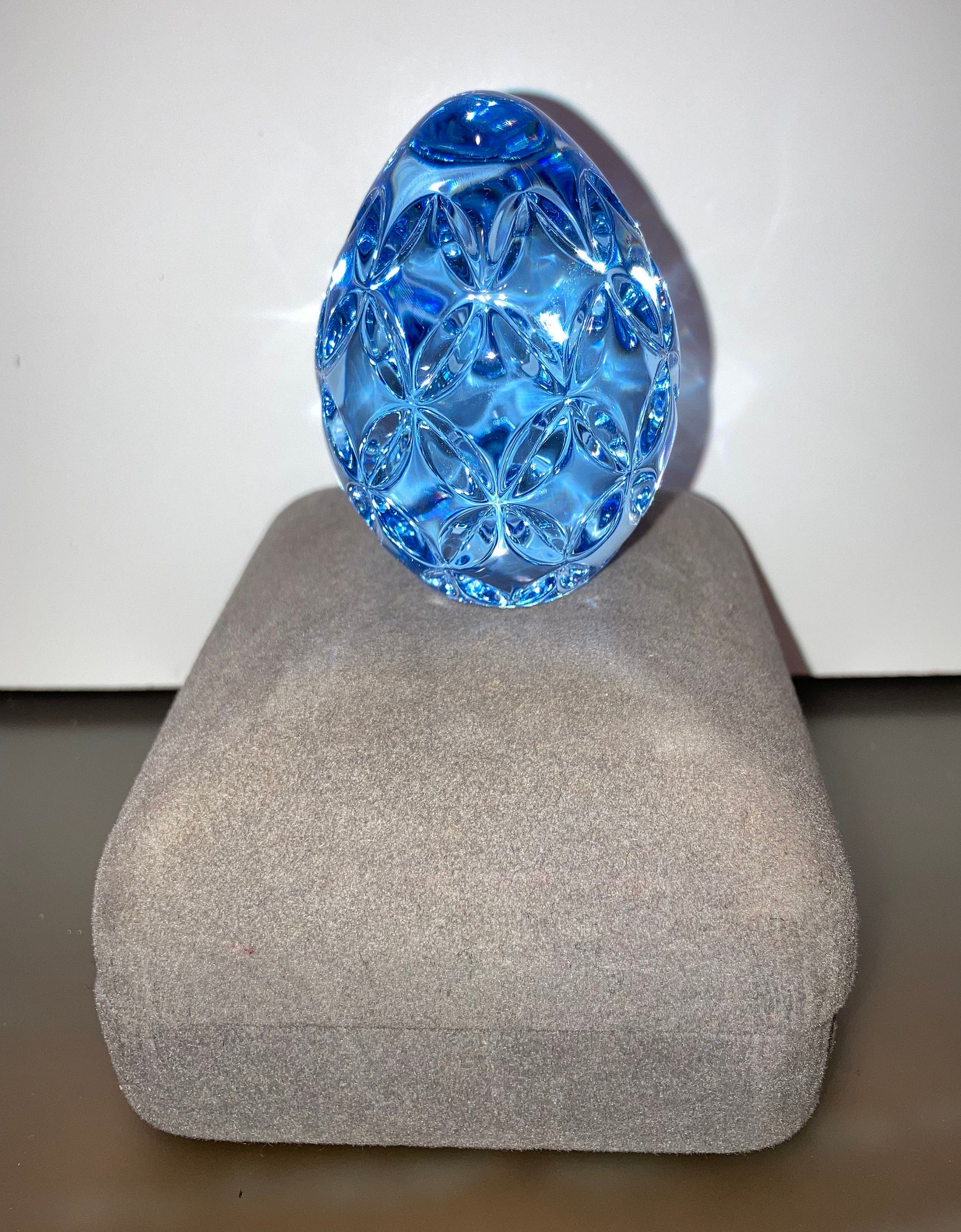 Waterford Crystal Blue Egg Waterford Crystal Egg Paperweight Etsy