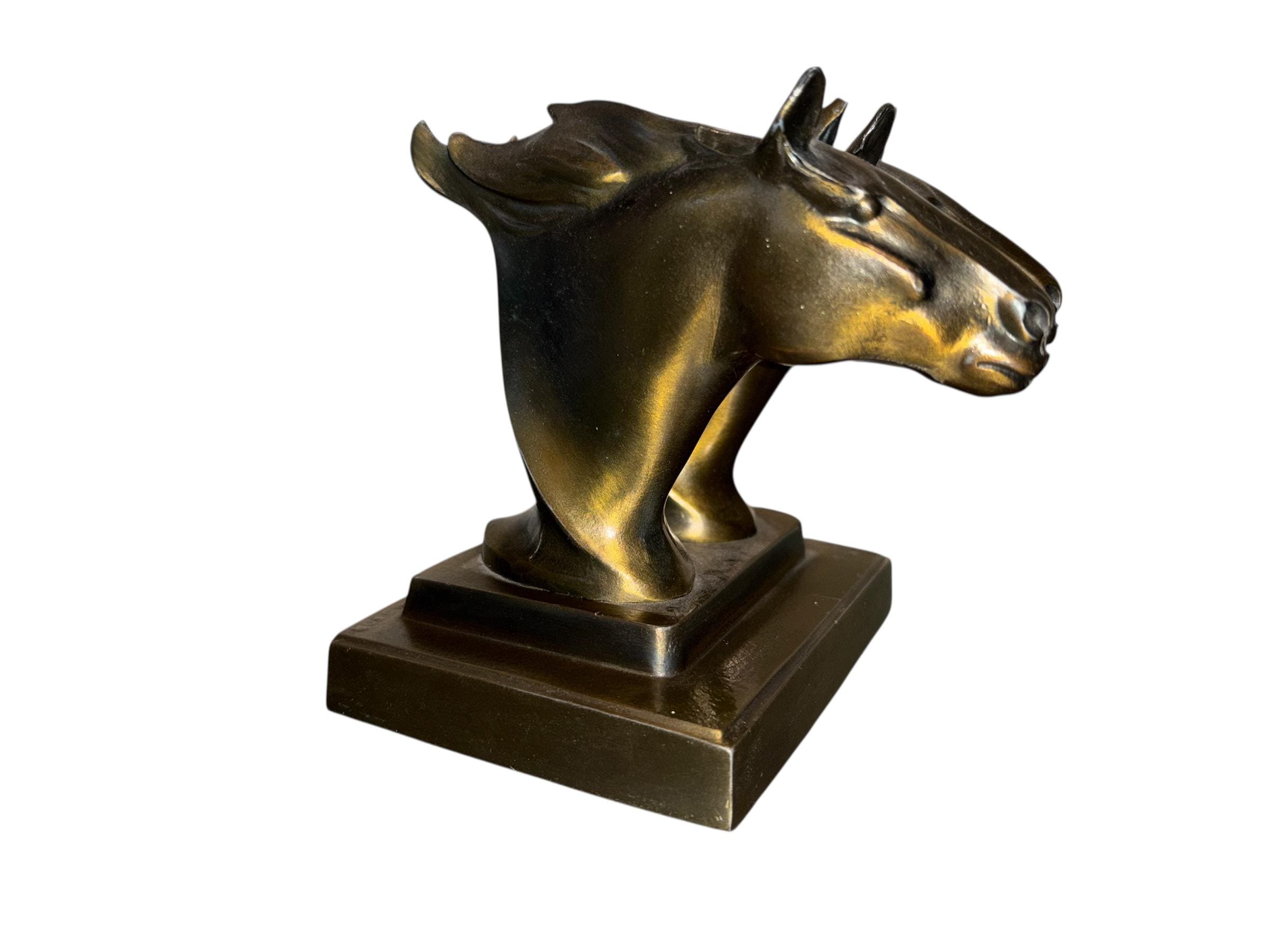 Serre-livres chevaux vintage en fonte de style western - En vente sur