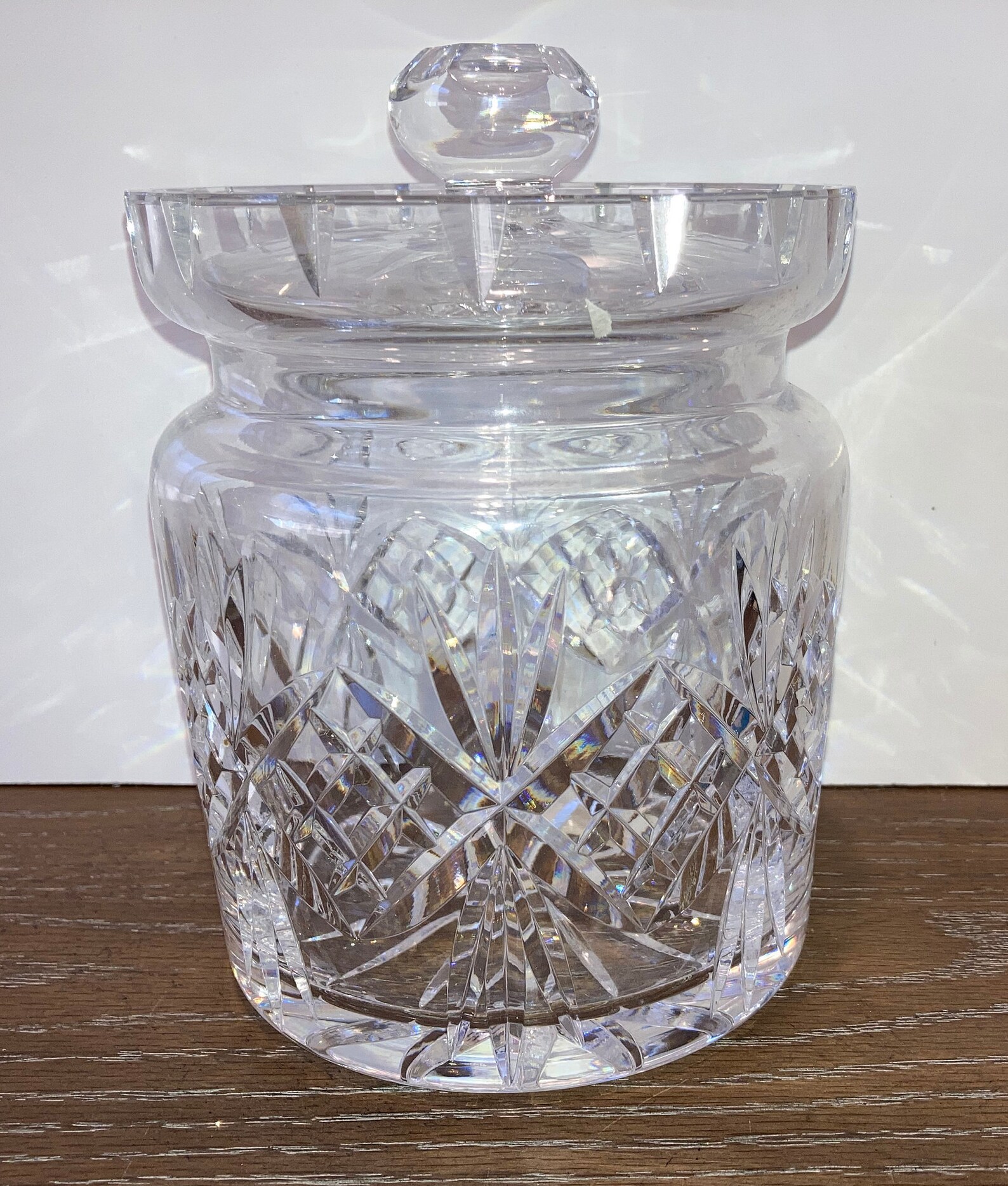 Waterford Lismore Biscuit Jar Crystal Waterford Cookie Jar Etsy