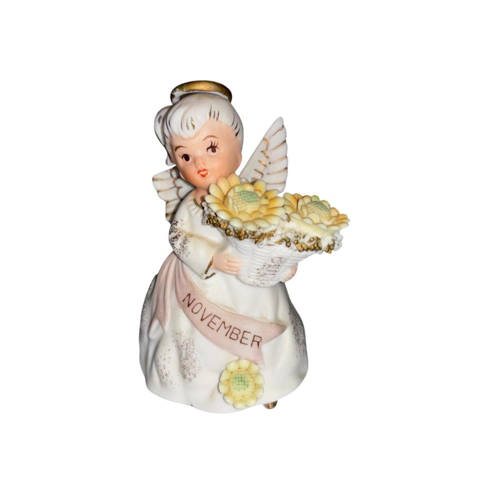 Vintage Porcelain Angel Figurines Japan - Etsy