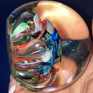 Murano Italian Ribbon Paperweight Murano Millefiori - Etsy