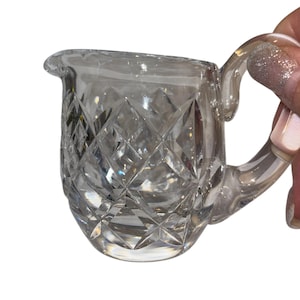 Petit sucrier en crème Waterford Giftware, Petit sucrier en crème en cristal de Waterford, Petit pichet à sucre en crème Waterford Giftware, Petit sucrier, menthe image 4