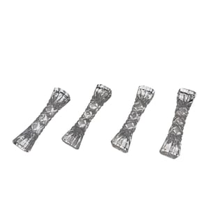 4 Vintage Knife Rests, Crystal Cut Glass Knife Rests, Etched Knife Rest 3 1/2&quot;, Cross Cut Crystal Knife Rests, Beveled End Knife Rest