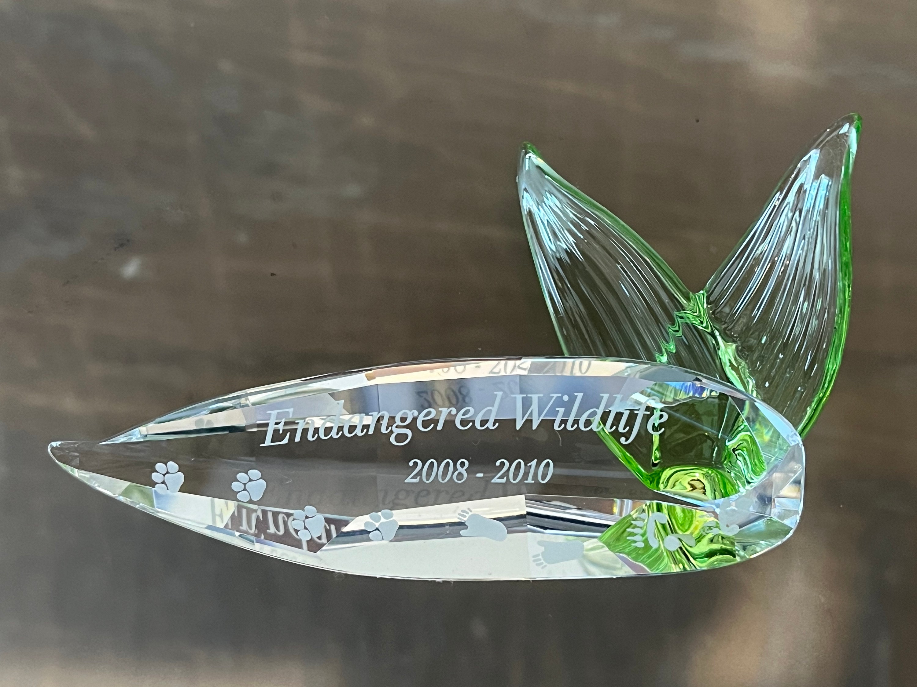 Swarovski Endangered Wildlife Plaque, Swarovski Wildlife 2008