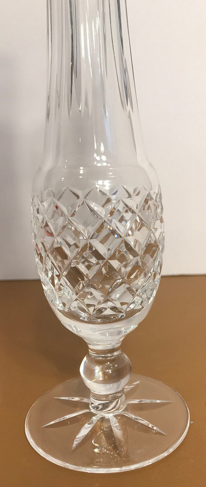 Vintage Lismore Bud Vase Waterford Crystal Lismore Bud Vase 9 14 Tall Signed Waterford Crystal Vintage Waterford Lismore Bud Vase