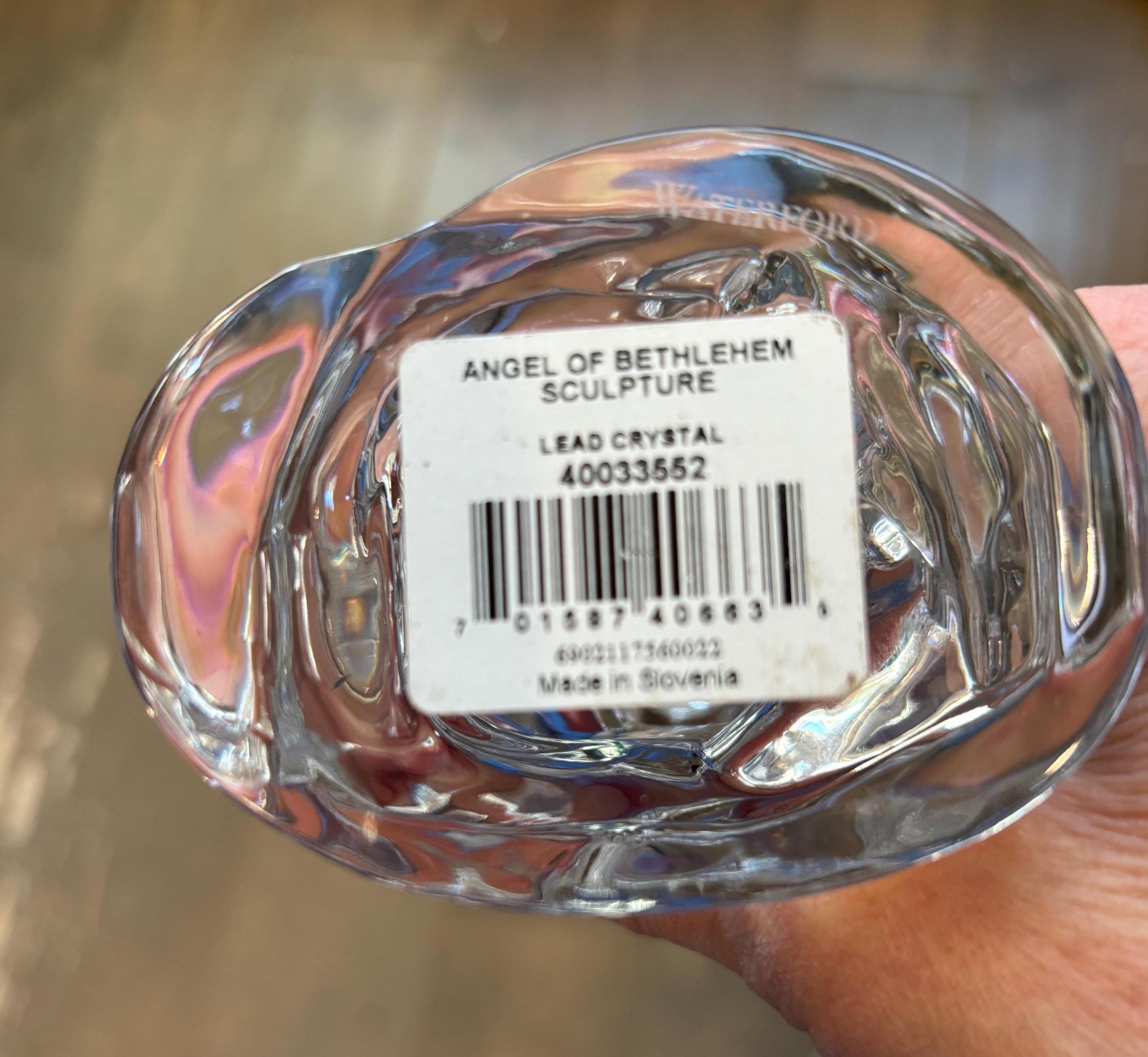 Vintage Waterford Crystal Angel of Bethlehem, Signed Waterford Nativity ...