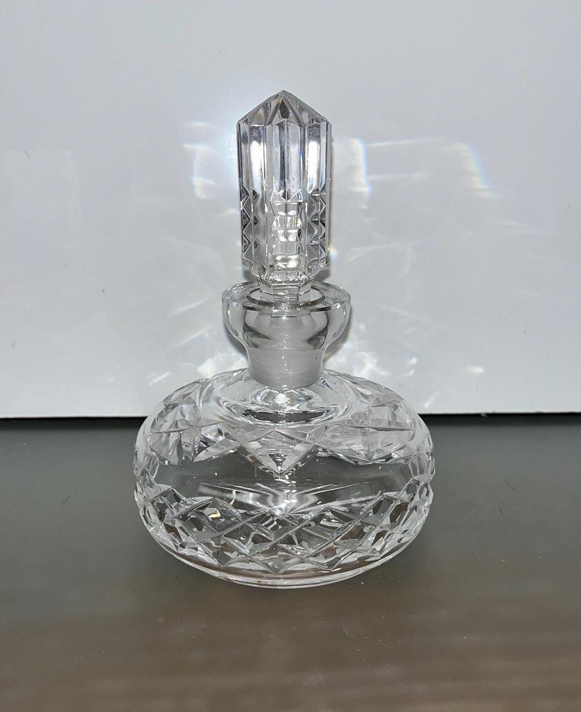 Waterford Large Perfume Bottle, Vintage Waterford Perfume Bottle