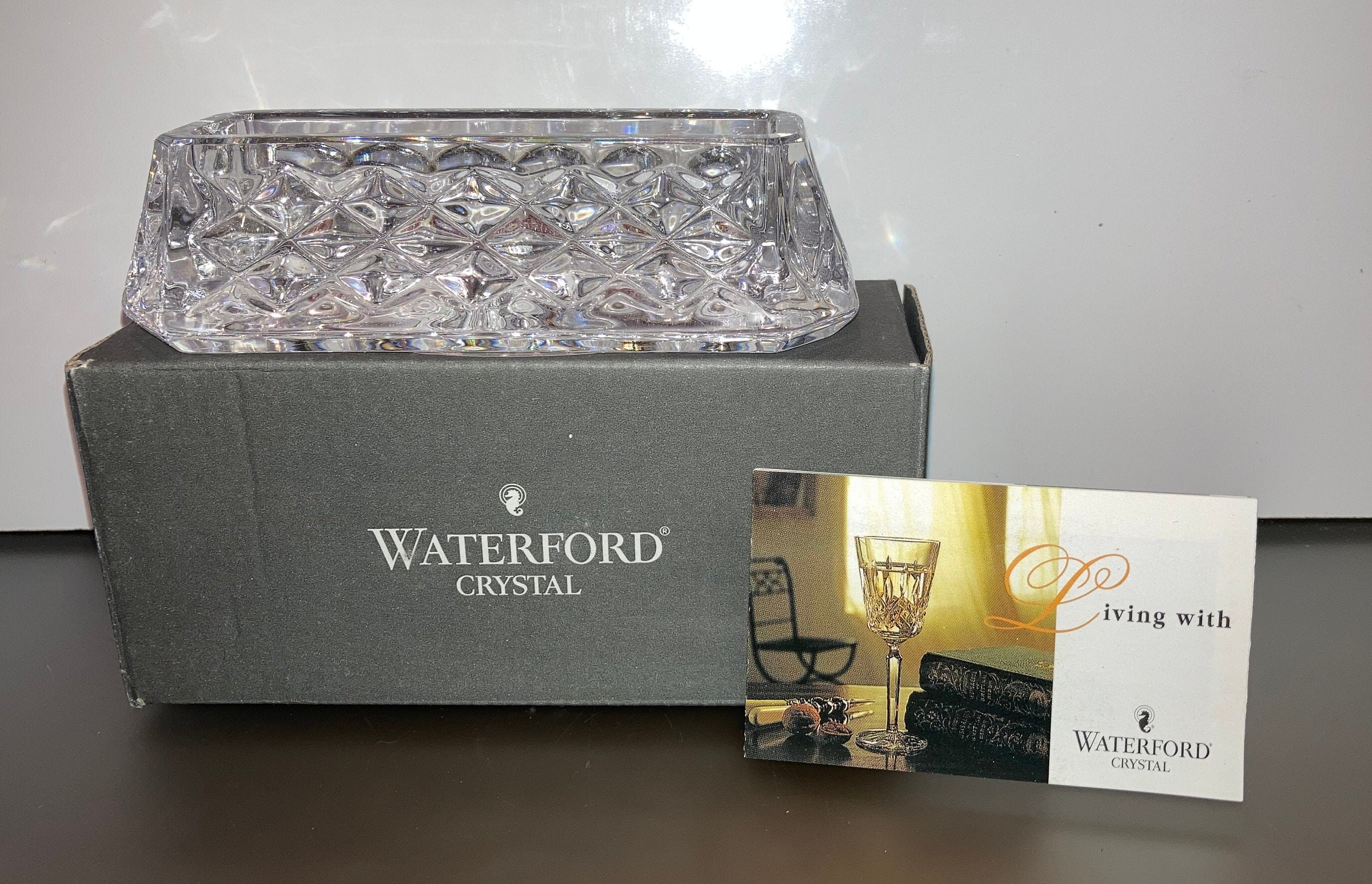 Waterford Crystal Business Card Holder Waterford Westover Etsy